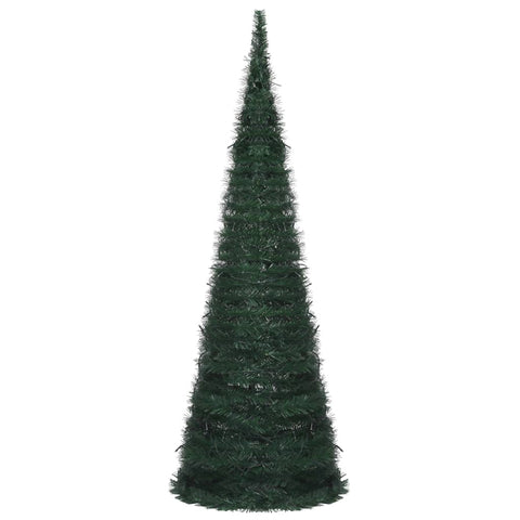 Seasonal Decorations Pop Up String Artificial Pre Lit Christmas Tree Green 180 Cm