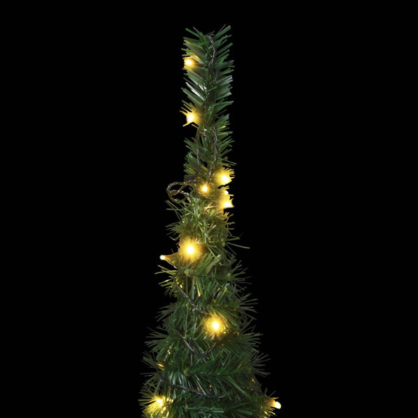 Seasonal Decorations Pop Up String Artificial Pre Lit Christmas Tree Green 180 Cm