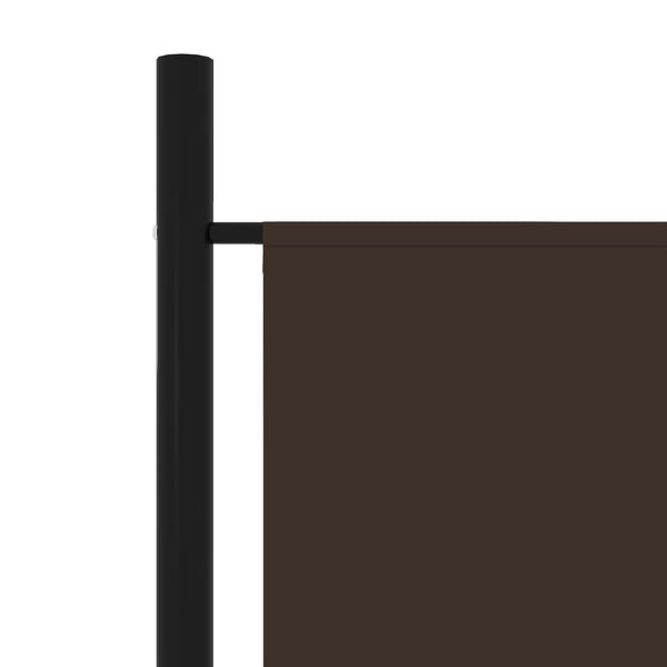 Screens & Room Dividers 5 Panel Room Divider Brown 250X180 Cm