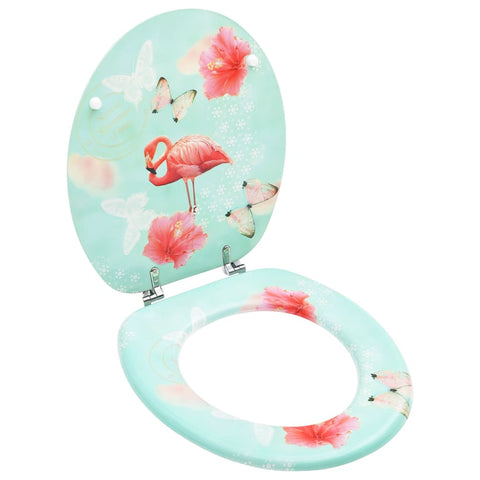 Toilet Seats Wc Toilet Seat With Lid Mdf Flamingo Design