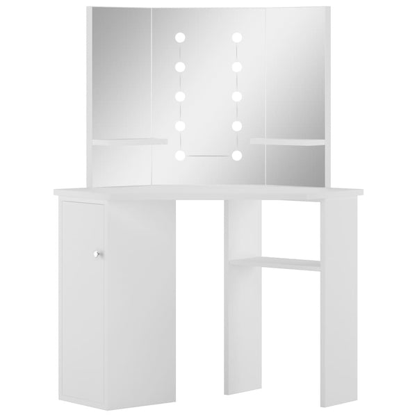 Dressing Tables Corner Dressing Table Make Up With Led Light White