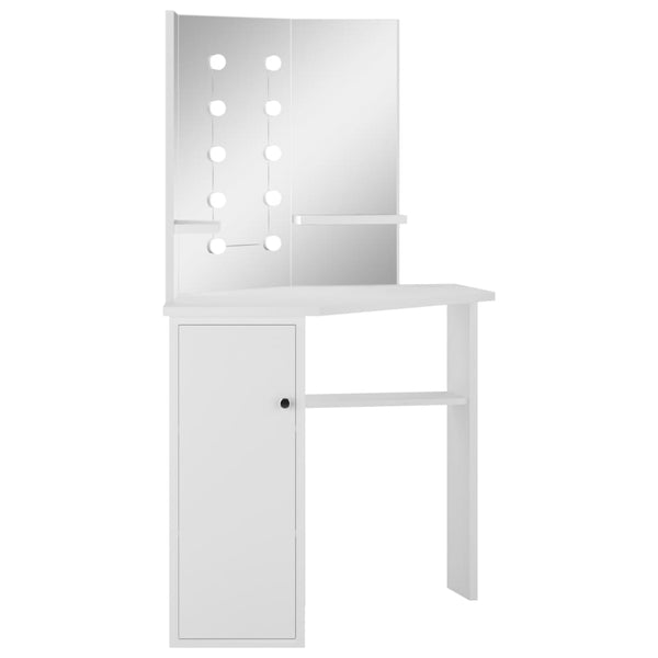 Dressing Tables Corner Dressing Table Make Up With Led Light White