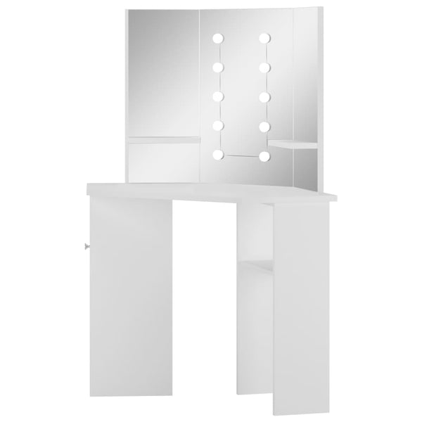 Dressing Tables Corner Dressing Table Make Up With Led Light White