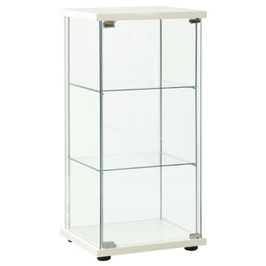 Cabinets & Cupboards Storage Cabinet Tempered Glass White