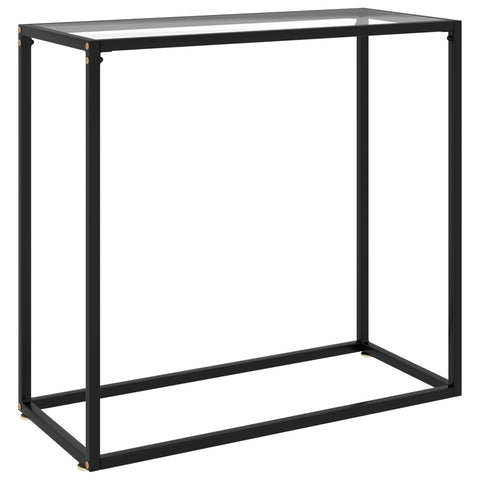 Tables Console Table Transparent 80X35x75 Cm Tempered Glass