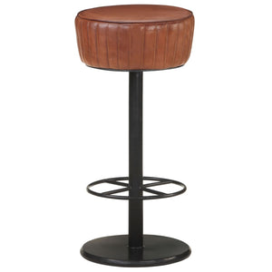 Benches Bar Stools Bar Stool Brown Real Leather