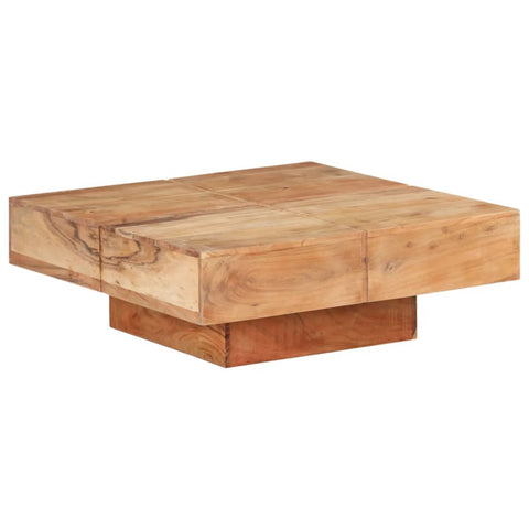 Coffee Tables Coffee Table 80X80x28 Cm Solid Acacia Wood