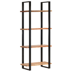 Bookshelves 4 Tier Bookcase 80X40x180 Cm Solid Acacia Wood