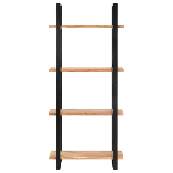 Bookshelves 4 Tier Bookcase 80X40x180 Cm Solid Acacia Wood