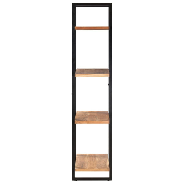 Bookshelves 4 Tier Bookcase 80X40x180 Cm Solid Acacia Wood