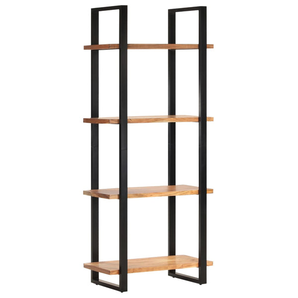 Bookshelves 4 Tier Bookcase 80X40x180 Cm Solid Acacia Wood