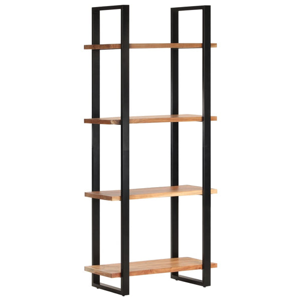 Bookshelves 4 Tier Bookcase 80X40x180 Cm Solid Acacia Wood