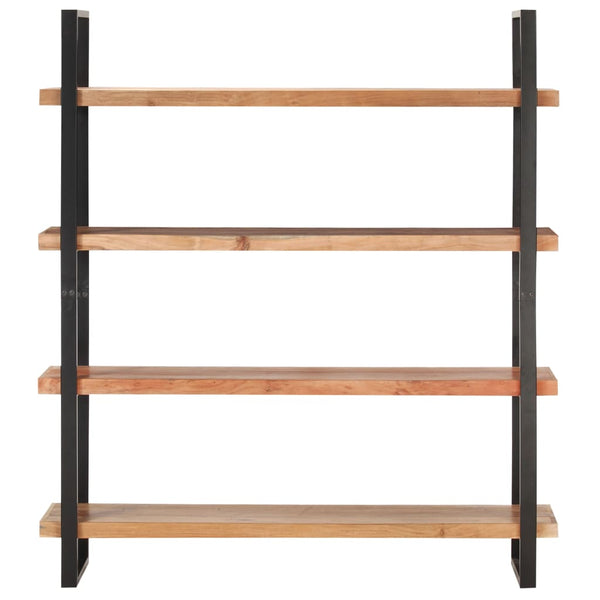 Bookshelves 4 Tier Bookcase 160X40x180 Cm Solid Acacia Wood