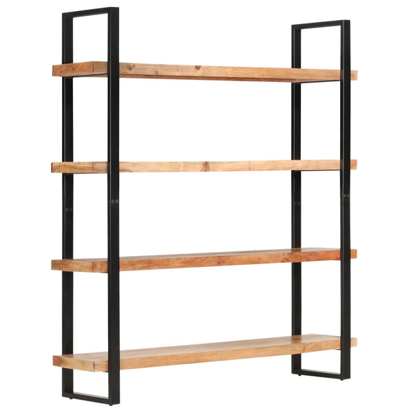 Bookshelves 4 Tier Bookcase 160X40x180 Cm Solid Acacia Wood