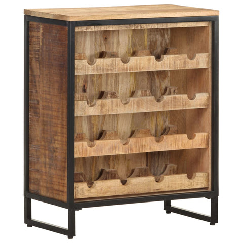 Racks Wine Cabinet 62X33x78.5 Cm Rough Mango Wood