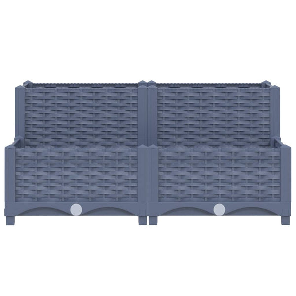 Raised Garden Beds Raised Bed 80X80x38 Cm Polypropylene