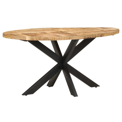 Dining Tables Dining Table 160X90x75 Cm Rough Mango Wood