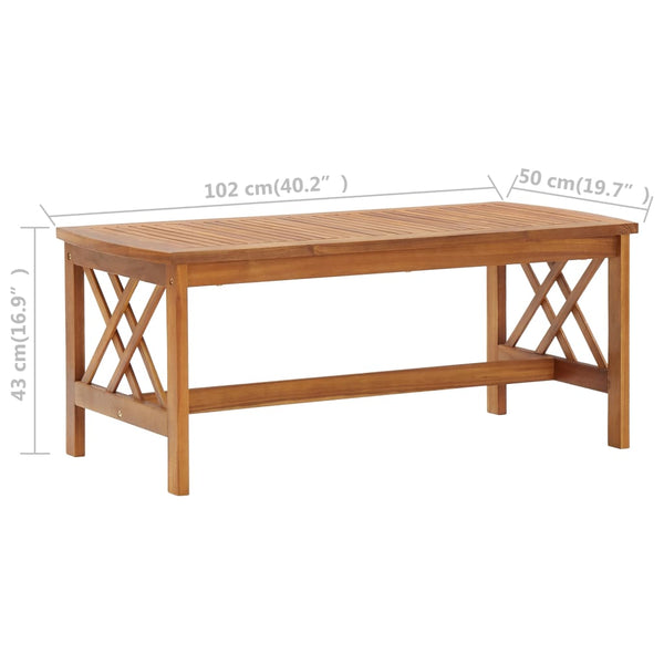 Coffee Tables Coffee Table 102X50x43 Cm Solid Acacia Wood