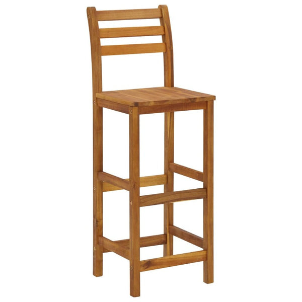 Benches Bar Stools Bar Stools 4 Pcs Solid Acacia Wood