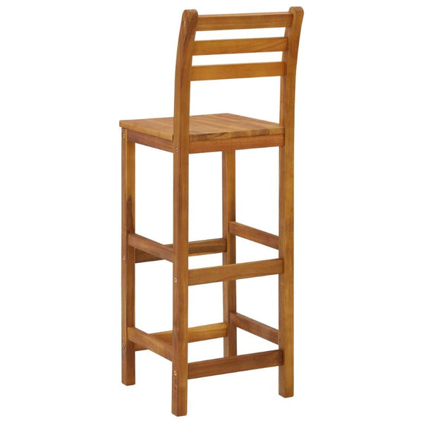 Benches Bar Stools Bar Stools 4 Pcs Solid Acacia Wood