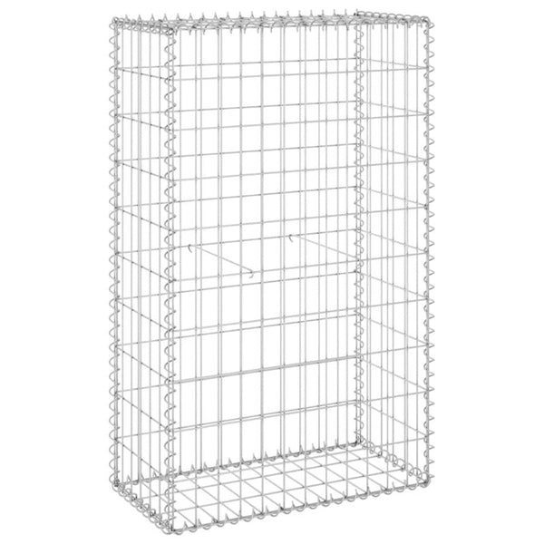 Gabion Baskets Gabion Wall With Covers Galvanised Steel 60X30x100 Cm