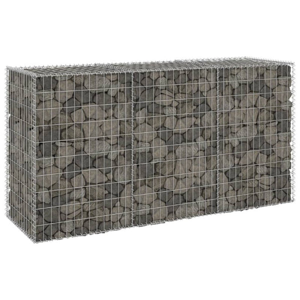 Gabion Baskets Gabion Wall With Covers Galvanised Steel 200X60x100 Cm