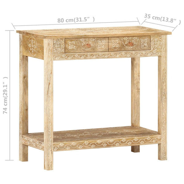 Tables Console Table 80X35x74 Cm Solid Mango Wood