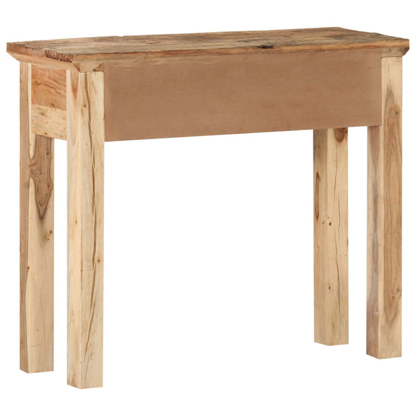 Tables Console Table 90.5X30x75cm Solid Acacia Wood And Reclaimed