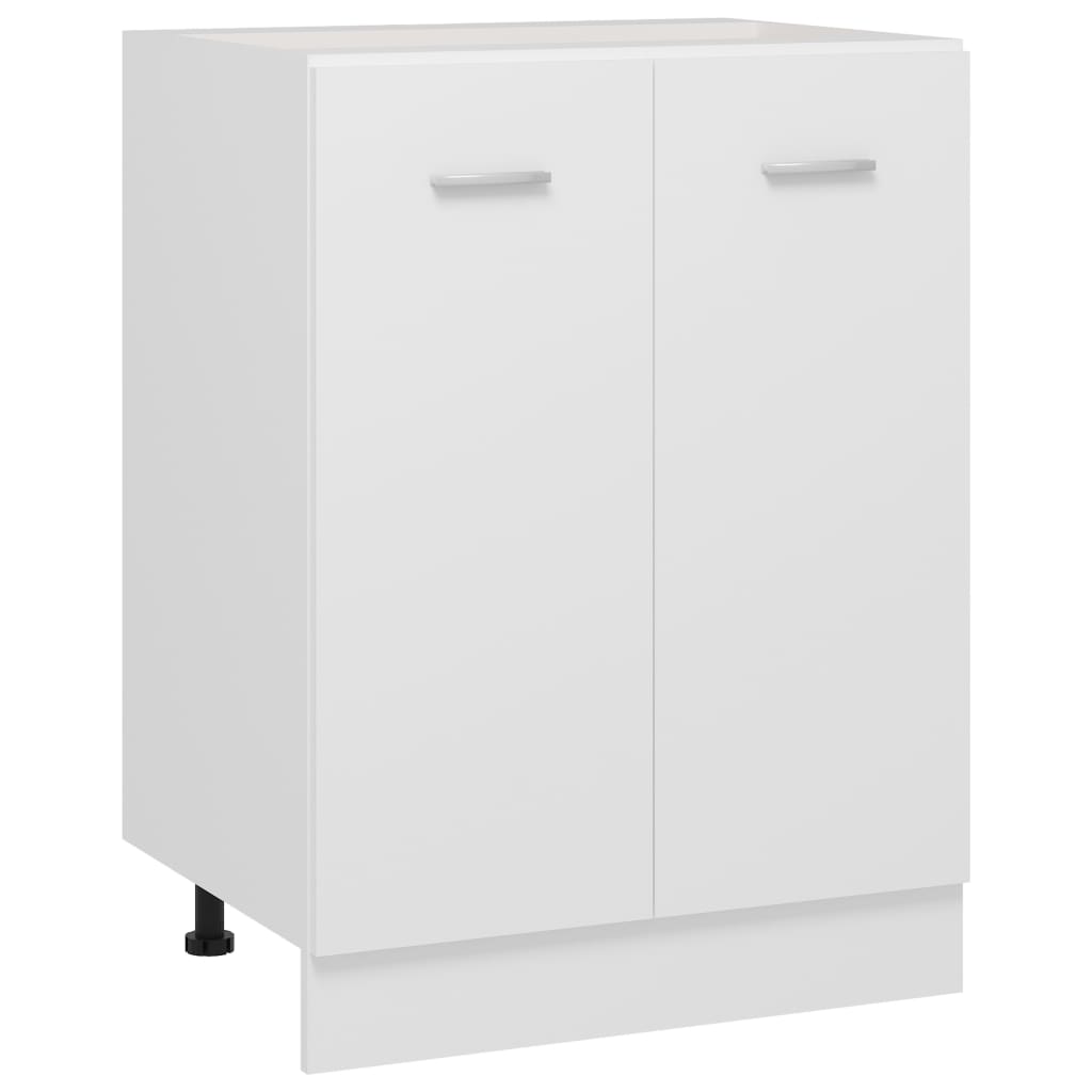 Kitchen Cabinet Doors and Fronts Bottom Cabinet White 60X46x81.5 Cm Engineered Wood