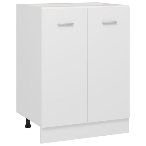 Kitchen Cabinet Doors and Fronts Bottom Cabinet White 60X46x81.5 Cm Engineered Wood