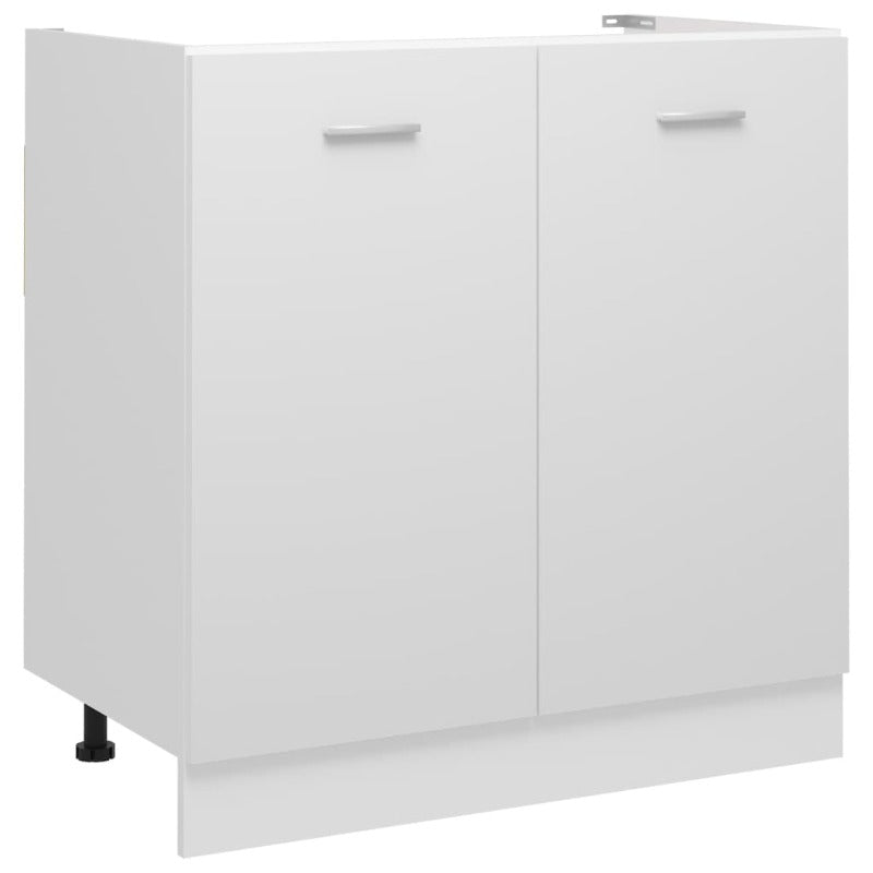 Cabinets & Cupboards Sink Bottom Cabinet White 80X46x81.5 Cm Engineered Wood