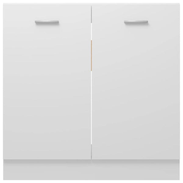 Sink Bottom Cabinet White 80X46x81.5 Cm Engineered Wood