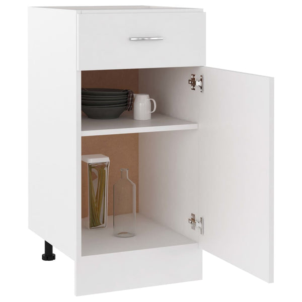 Kitchen Cabinet Doors and Fronts Drawer Bottom Cabinet White 40X46x81.5 Cm Engineered Wood