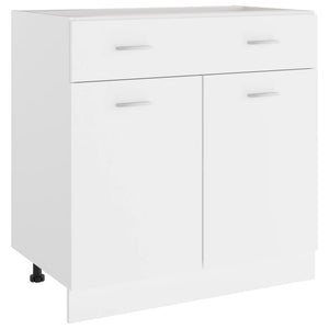 Kitchen Cabinet Doors and Fronts Drawer Bottom Cabinet White 80X46x81.5 Cm Engineered Wood