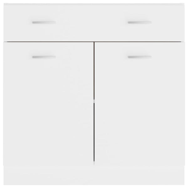 Kitchen Cabinet Doors and Fronts Drawer Bottom Cabinet White 80X46x81.5 Cm Engineered Wood