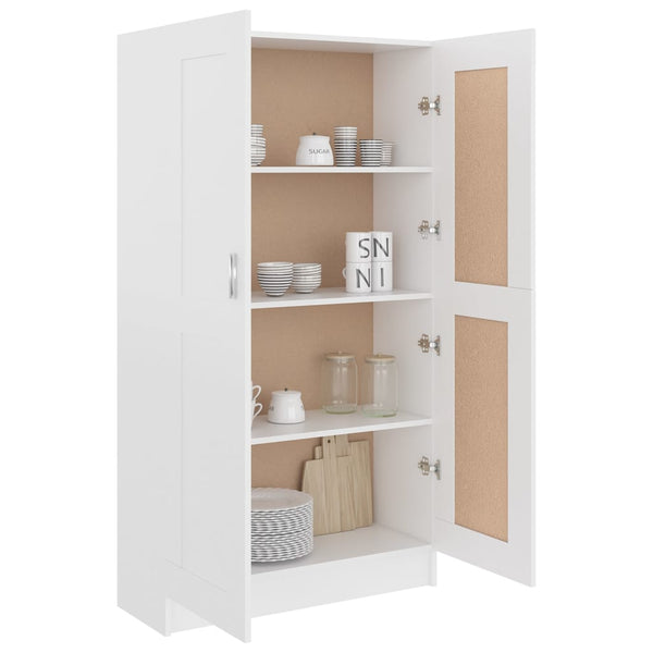 Cabinets & Cupboards Book Cabinet White 82.5X30.5X150 Cm Engineered Wood