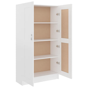 Cabinets & Cupboards Book Cabinet White 82.5X30.5X150 Cm Engineered Wood