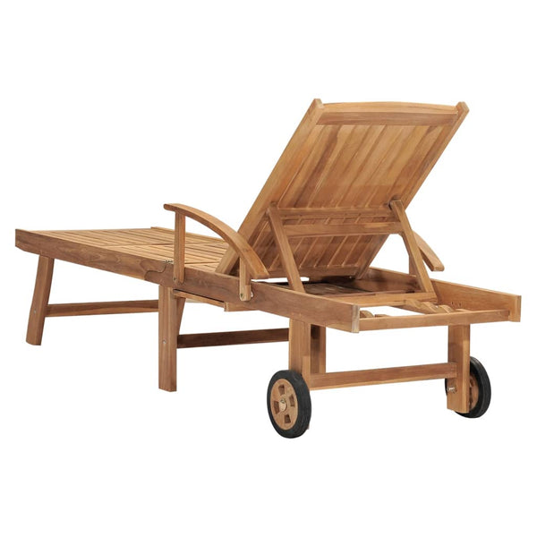 Loungers Sun Lounger Solid Teak Wood