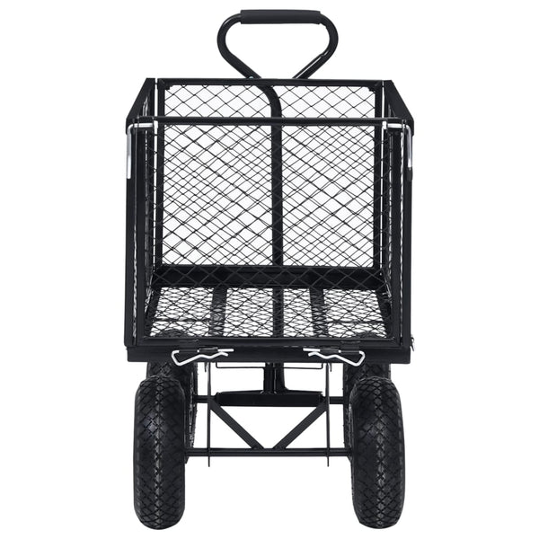 Wheelbarrows Carts Wagons Garden Hand Trolley Black 350 Kg