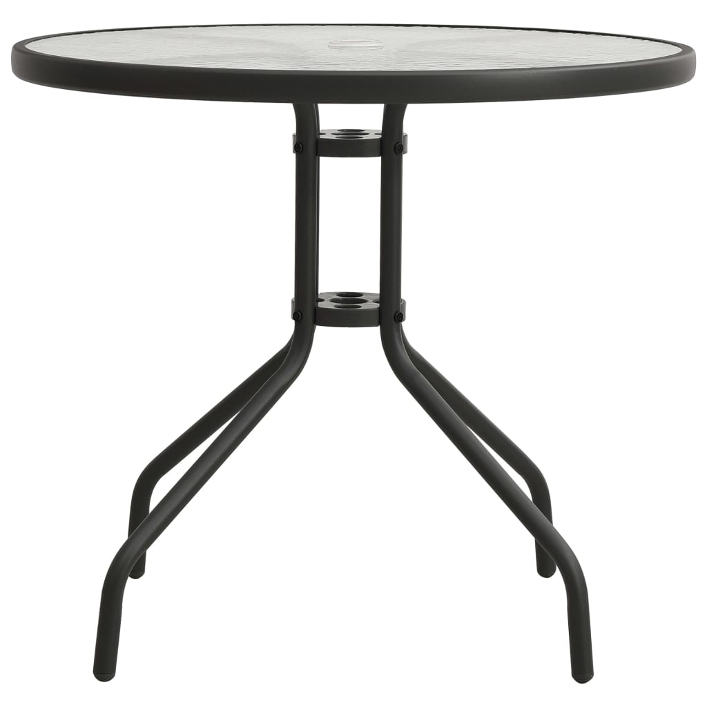 Patio & Garden Tables Bistro Table Anthracite 80X71 Cm Steel