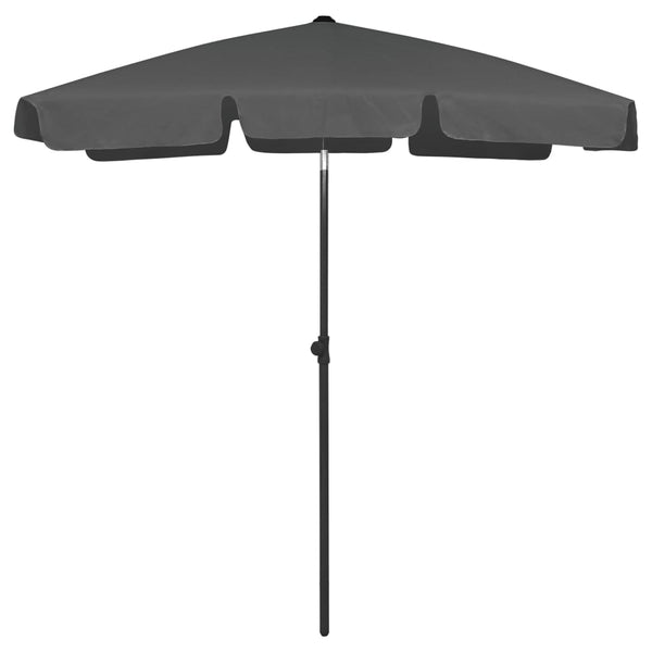 Patio Umbrellas Beach Umbrella Anthracite 180X120 Cm