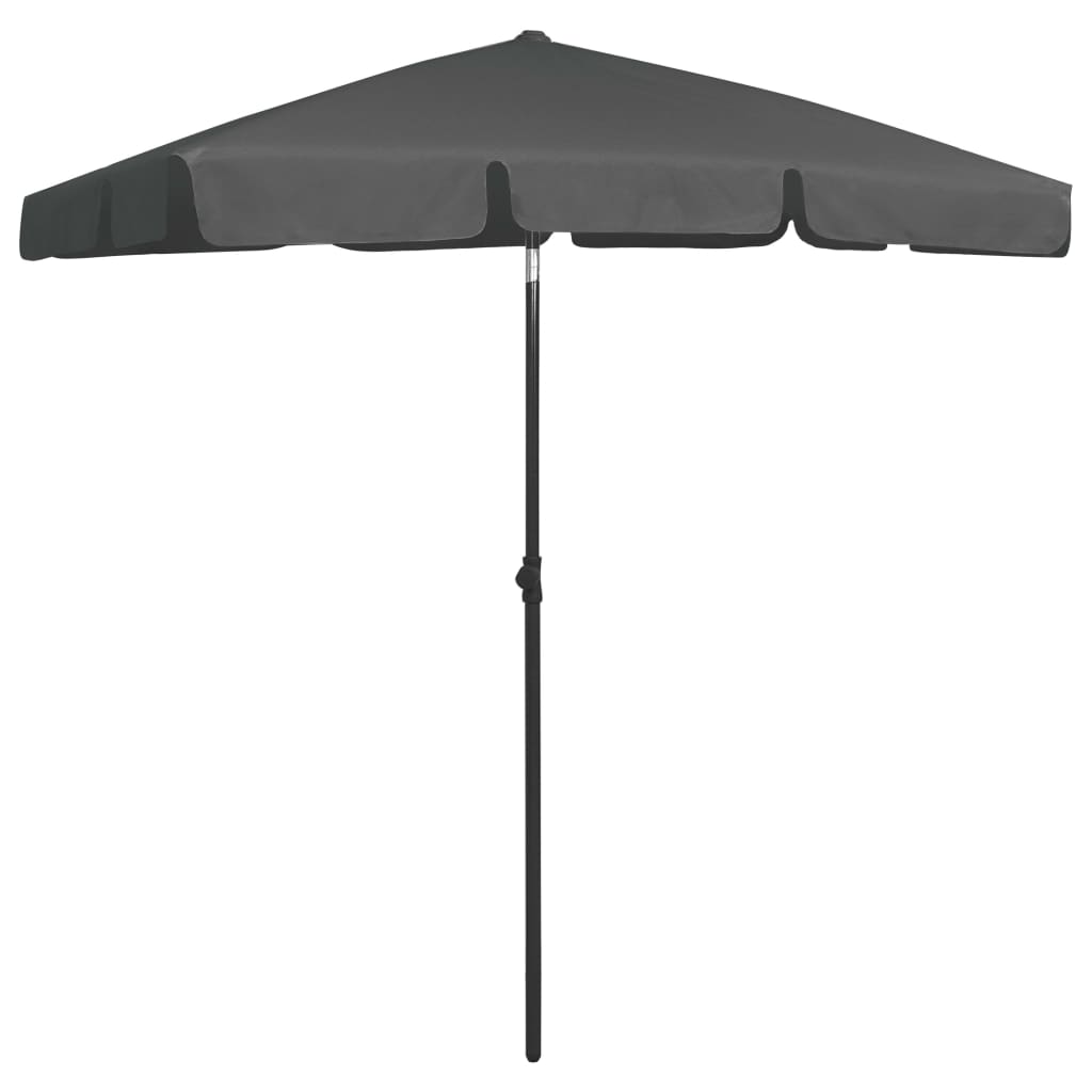 Patio Umbrellas Beach Umbrella Anthracite 180X120 Cm