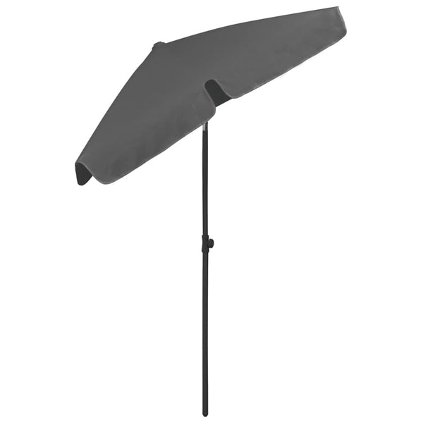 Patio Umbrellas Beach Umbrella Anthracite 180X120 Cm