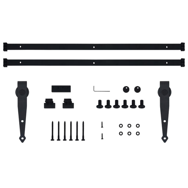 Sliding Door Hardware Mini Sliding Cabinet Door Kit Carbon Steel 183 Cm