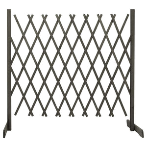 Trellises Garden Trellis Fence Grey 180X100 Cm Solid Firwood