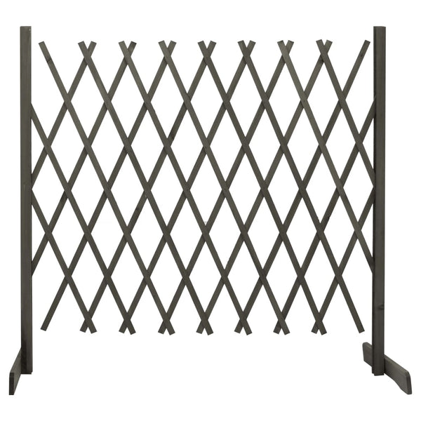 Trellises Garden Trellis Fence Grey 180X100 Cm Solid Firwood