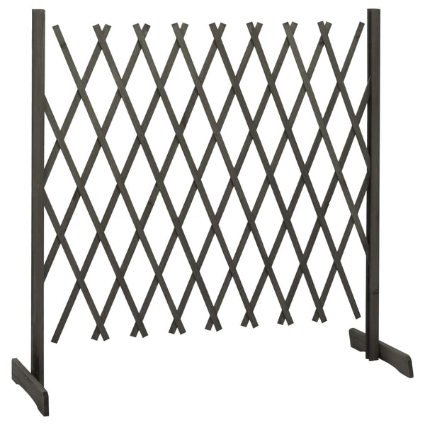 Trellises Garden Trellis Fence Grey 180X100 Cm Solid Firwood