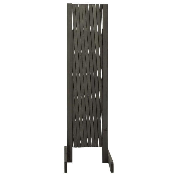 Trellises Garden Trellis Fence Grey 180X100 Cm Solid Firwood