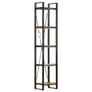 Bookshelves 5 Tier Bookcase 40X30x180 Cm Solid Reclaimed Wood