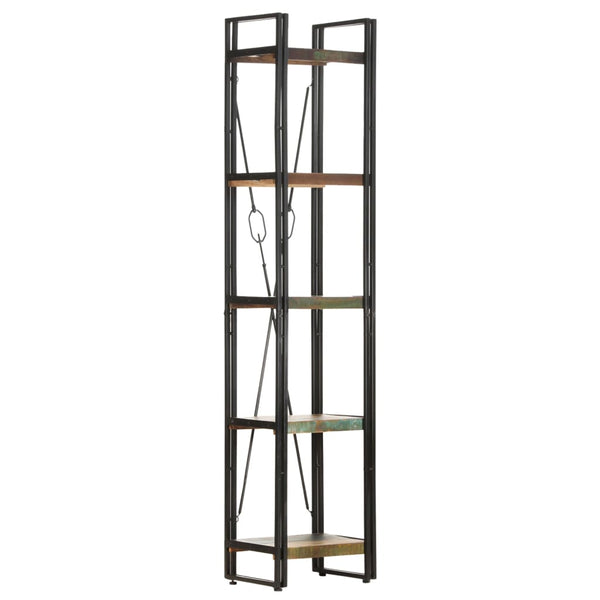 Bookshelves 5 Tier Bookcase 40X30x180 Cm Solid Reclaimed Wood